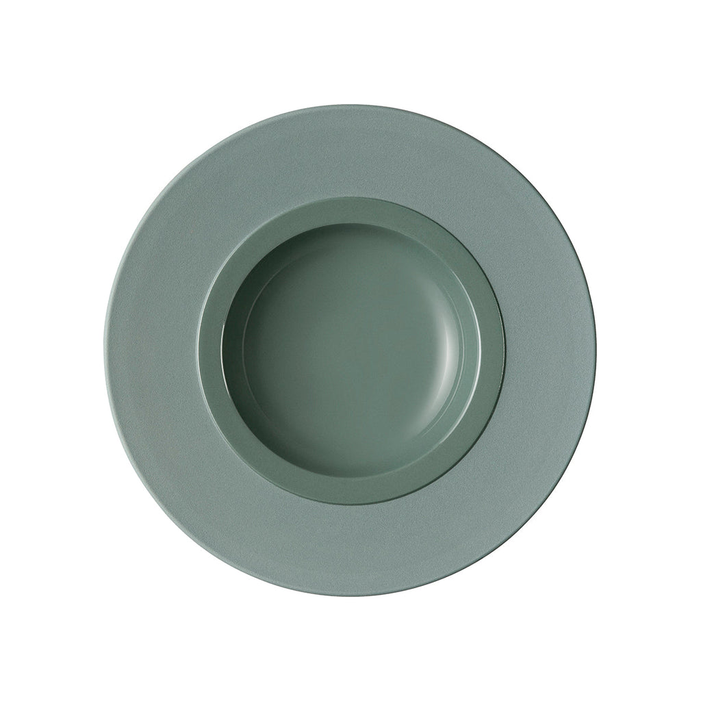 BAHIA ARGILE VERT Assiette gourmet petit bassin 23 cm