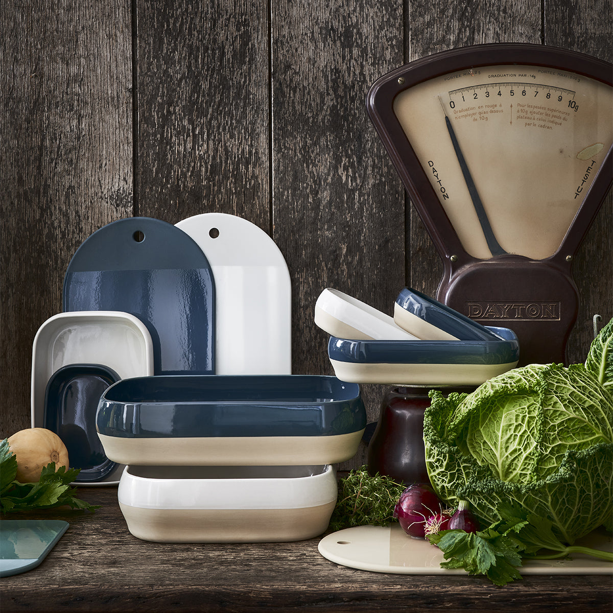 BAHIA BLEU DE ROCHE Planche en grès 25 x 13,5 cm