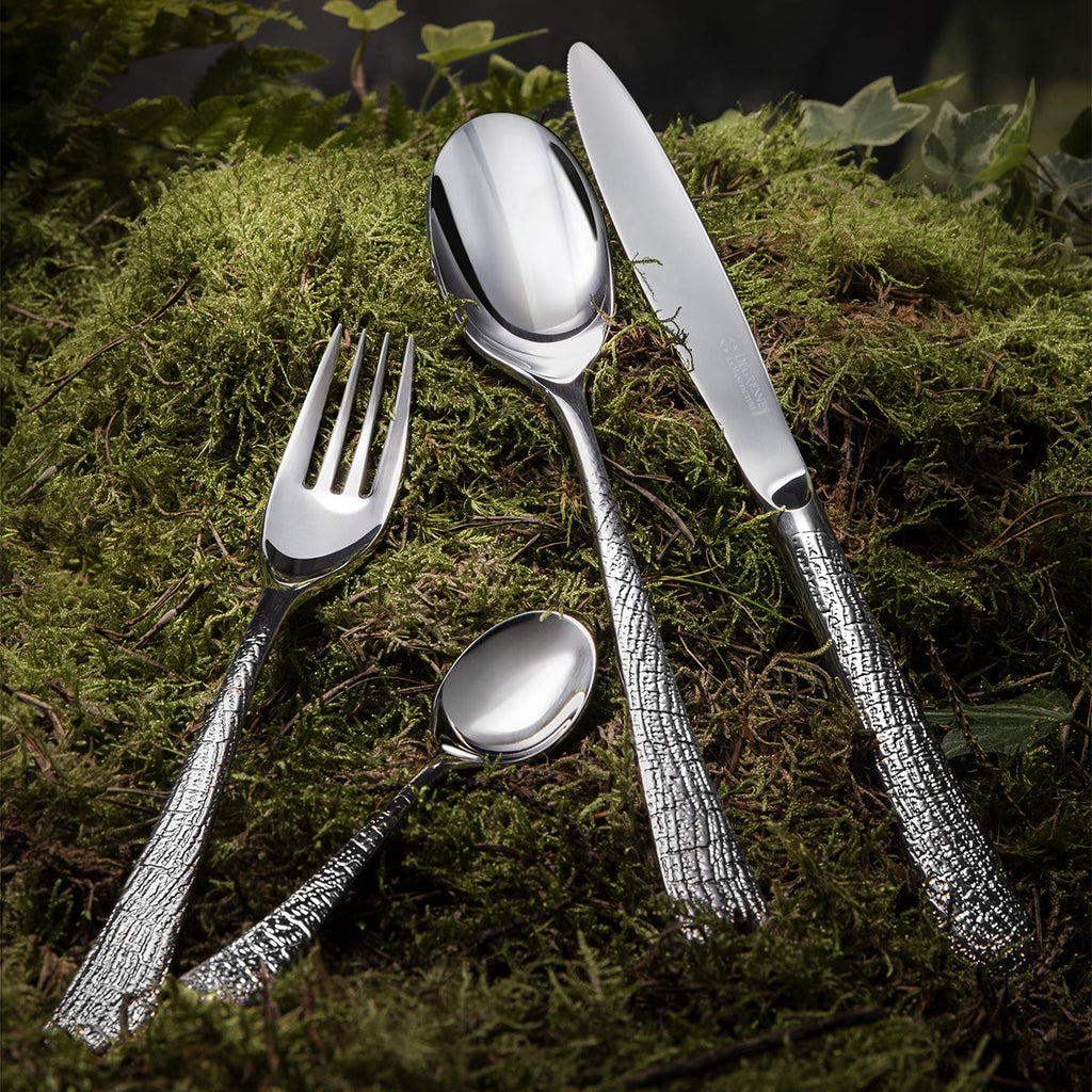SUPERNATURE MIROIR Couteau de table monobloc lame scie
