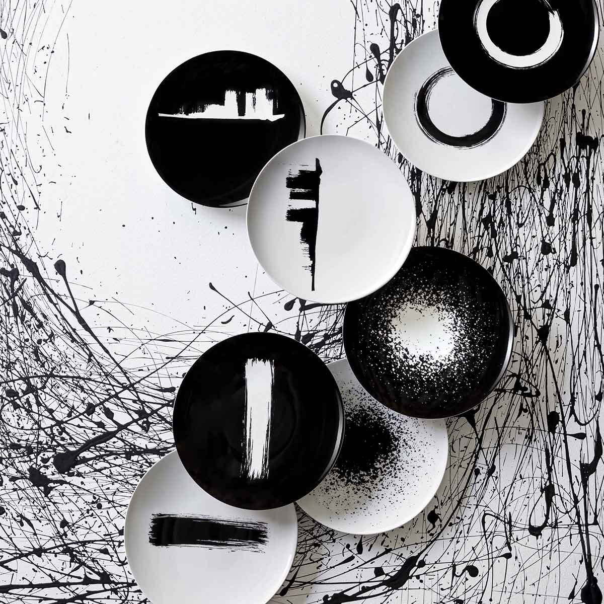MODULO ARTY CREATION BLACK Dessert plate 20 cm