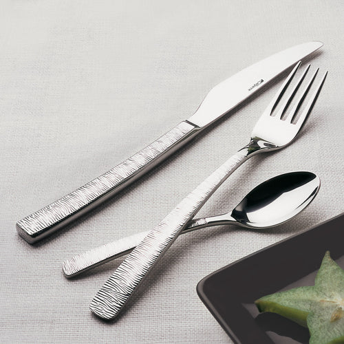 ASTREE CISELE MIROIR Couteau de table monobloc lame scie