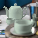 SALAM MONOCHROME Tea pot 4 cups almond green bell