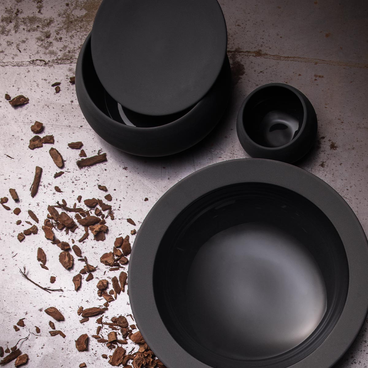 BAHIA ONYX Mini cocotte biseautée 7 cl
