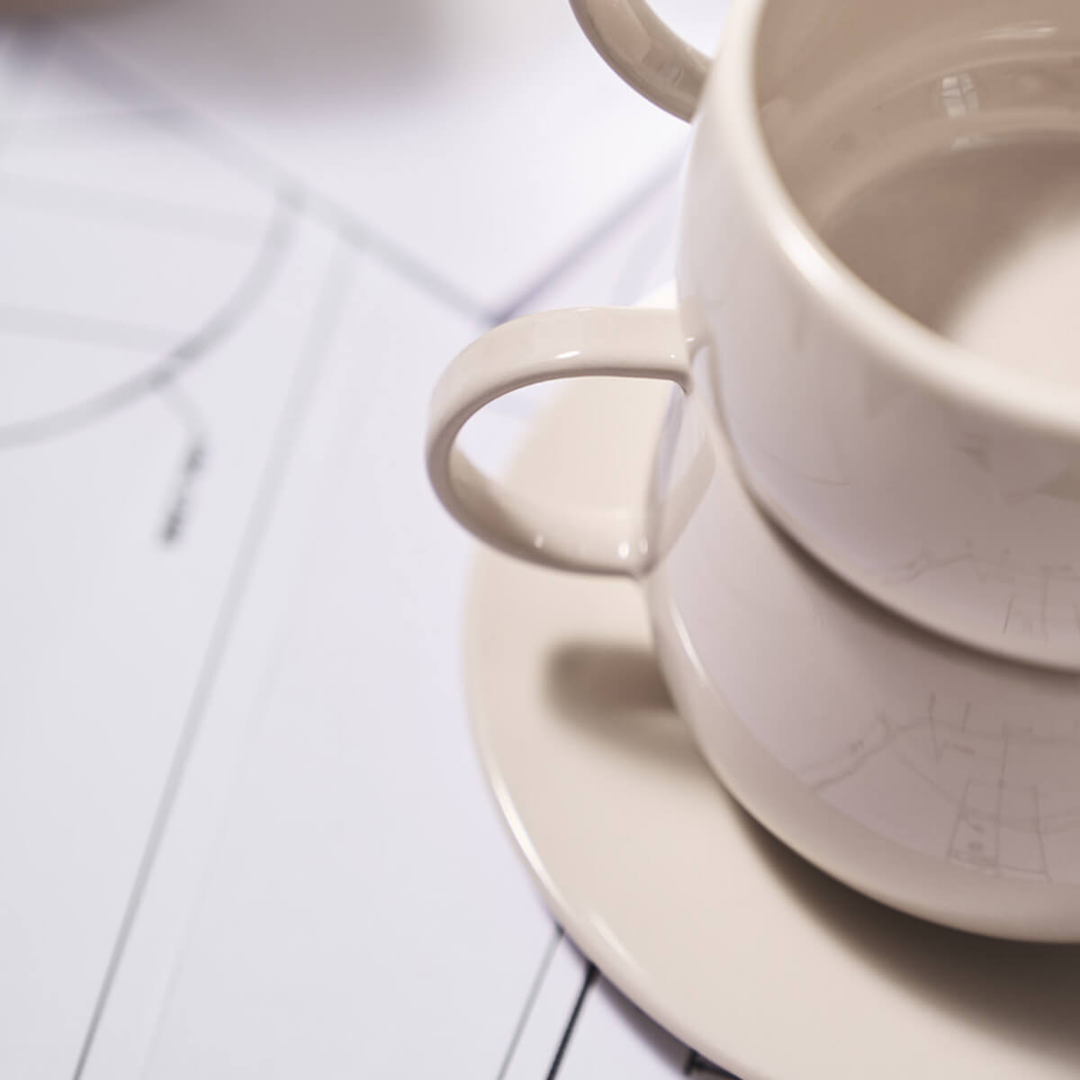 CAFETERIE EMPILEO ROSE NUDE Soucoupe 15 cm