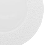 PERLES DE ROSEE BLANCHES Assiette plate ronde 27,9 cm